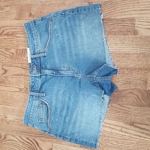 (10/30R) NWT Universal Thread High Rise Shorty Shorts Denim California Vacation